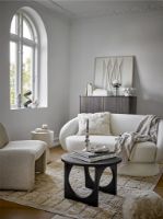 Bild von Bloomingville Neel Loungesessel H: 74 cm – Natürliches Bouclé