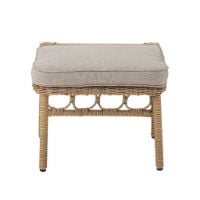 Bild von Bloomingville Belluce Loungesessel m. Hocker H: 82 cm - Natur geflochtenes Polyrattan
