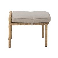 Bild von Bloomingville Belluce Loungesessel m. Hocker H: 82 cm - Natur geflochtenes Polyrattan