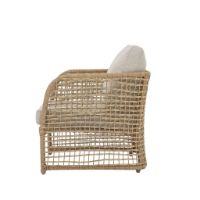 Bild von Bloomingville Penzano Loungesessel H: 70 cm - Natur geflochtenes Polyrattan