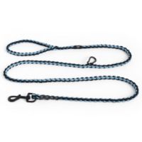 Bild von HAY Hundeleine geflochten verstellbar L: 160 cm M/L - Blau/Schwarz 
