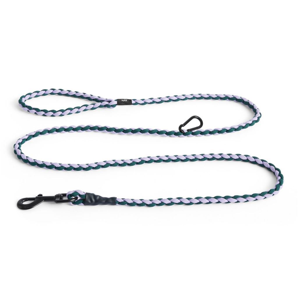 Bild von HAY Hundeleine geflochten verstellbar L: 160 cm M/L - Lavendel/Grün