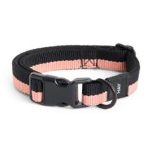 Bild von HAY Hundehalsband Flach S/M L: 45 cm - Rosa/Schwarz