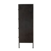 Bild von Bloomingville Kommode Mattei, H: 92 cm, Schwarz, Metall