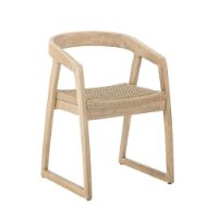 Bild von Bloomingville Serrone Esszimmerstuhl H: 76 cm - Natur/Gummibaumholz