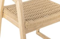 Bild von Bloomingville Serrone Esszimmerstuhl H: 76 cm - Natur/Gummibaumholz