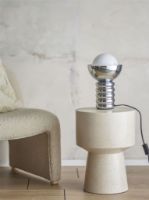 Bild von Bloomingville Spike Tischlampe H: 32 cm - Silber/Metall