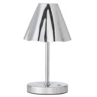 Bild von Bloomingville Lianna wiederaufladbare tragbare Lampe H: 28 cm – Silber/Metall