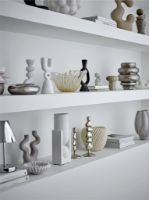 Bild von Bloomingville Lianna wiederaufladbare tragbare Lampe H: 28 cm – Silber/Metall