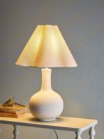 Bild von Bloomingville Heide Tischleuchte H: 60 cm - Weiß/Steinzeug