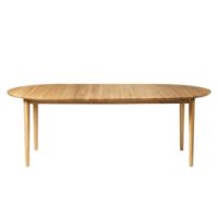 Bild von FDB Furniture C62E Esstisch m. Absaugung inkl. 2 Stk. Einlegeplatten 115x115 cm - Geölte Eiche