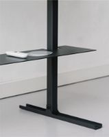 Bild von Standfußplatte Gerader hoher TV-Stativ 100x80 cm - Anthrazit