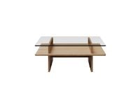 Bild von Woud Parallel Couchtisch 90x90 cm - Weiß pigmentierte lackierte Eiche