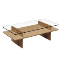 Bild von Woud Parallel Couchtisch 120x60 cm - Weiß pigmentierte lackierte Eiche