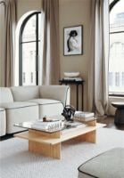 Bild von Woud Parallel Couchtisch 120x60 cm - Weiß pigmentierte lackierte Eiche