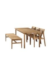 Bild von FDB Furniture Together Gartenset M1+M2+M10 - Teak massiv/Natur geölt