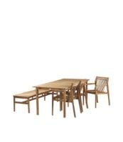 Bild von FDB Furniture Together Gartenset M1+M2+M10 - Teak massiv/Natur geölt