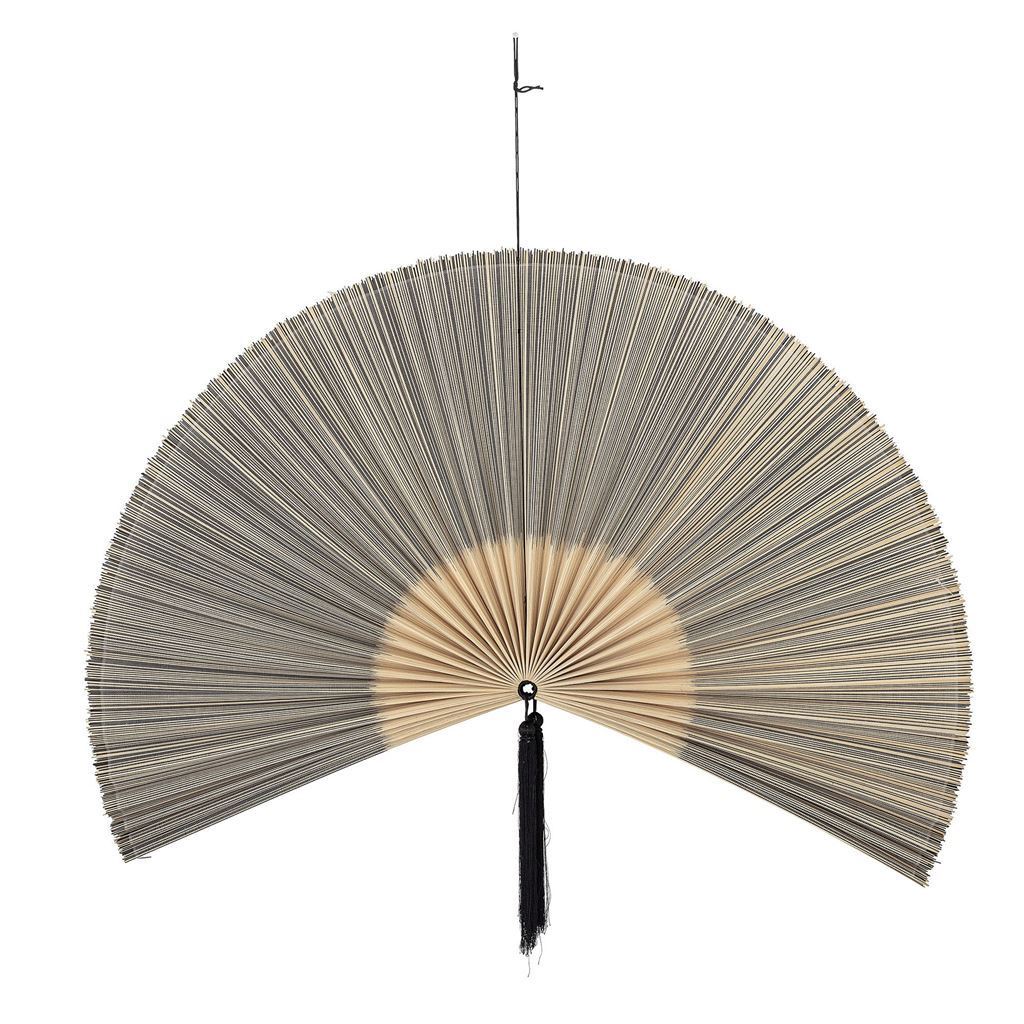 Bild von Bloomingville Jaime Wanddekoration 145x72 cm - Bambus/Schwarz Karagumoy