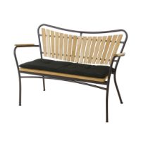 Bild von Mandalay Sitzkissen für Marguerit Bank L: 112 cm - Polyester/Schwarz
