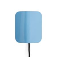Bild von HAY Apex Wandleuchte H: 16 cm - Stahl/Pastellblau 