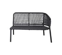 Bild von Cane-line Outdoor Ocean 2 Pers. Sofa Venstre Modul B: 105 cm - Soft Rope/Dunkelgrau