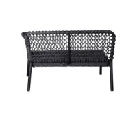 Bild von Cane-line Outdoor Ocean 2 Pers. Sofa Venstre Modul B: 105 cm - Soft Rope/Dunkelgrau