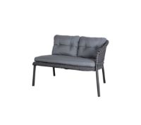 Bild von Cane-line Outdoor Ocean 2 Pers. Sofa Venstre Modul B: 105 cm - Soft Rope/Dunkelgrau