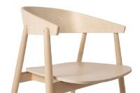 Bild von Andersen Furniture AC2 Stuhl H: 74 cm - Buche/Weiß pigmentierter Lack