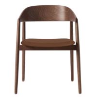 Bild von Andersen Furniture AC2 Stuhl H: 74 cm - Buche geräuchert lackiert/braunes Leder