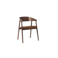 Bild von Andersen Furniture AC2 Stuhl H: 74 cm - Buche geräuchert lackiert/braunes Leder