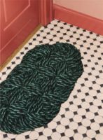 Bild von HAY Coco Fußmatte Swirl 40x80 cm - Grün/Schwarz