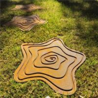Bild von Wolff Nordic Falling Star Stufenfliese Ø: 35 cm – Gusseisen