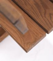 Bild von FDB Møbler M16 Ermelunden Bench mit Rückenlehne SH: 43 cm – Thermo-Esche/Geölt
