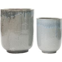 Bild von House Doctor Pho Blumentopf-Set, 2 Stück, Steingut/Grau