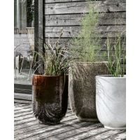 Bild von House Doctor Pho Blumentopf-Set, 2 Stück, Steingut/Dunkelbraun