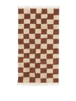 Bild von Ferm Living Mara Waschbarer Teppich 90 x 150 cm – Rost/Warm Sand