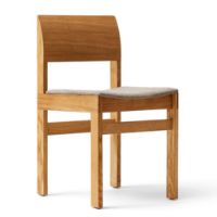 Bild von Form & Refine Sonder Stuhl mit Polsterung H: 79 cm - Naturgeölte Eiche/Hallingdal
