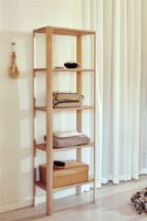 Bild von Form & Refine Leaf Shelf 0,5x5 H: 162 cm - Hvidolieret Eg