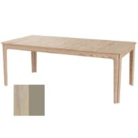 Bild von Skovby SM27 Esstisch inkl. 3 Einlegeplatten L: 205-358 cm - Weiß geölte Eiche/Muskat-Laminat