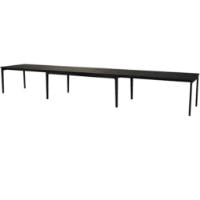 Bild von Skovby SM27 Esstisch inkl. 3 Einlegeplatten L: 205-358 cm - Schwarz lackierte Eiche