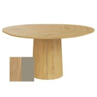 Bild von Skovby SM33 Esstisch inkl. 3 Stk. Einlegeplatten Ø: 123-149 cm - Naturgeölte Eiche/Muskat-Laminat