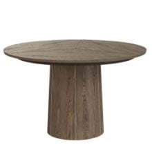 Bild von Skovby SM33 Esstisch inkl. 3 Stk. Einlegeplatten Ø: 123-149 cm - Lackierte Mokka-Eiche