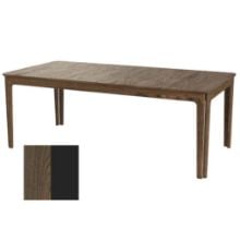 Bild von Skovby SM27 Esstisch inkl. 3 Einlegeplatten L: 205-358 cm - Naturgeölter Nussbaum/Schwarzes Laminat