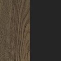 Bild von Skovby SM27 Esstisch inkl. 3 Einlegeplatten L: 205-358 cm - Naturgeölter Nussbaum/Schwarzes Laminat