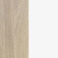 Bild von Skovby SM33 Esstisch Ø: 123 cm – Weiß geölte Eiche/Weißes Laminat