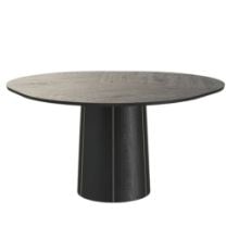 Bild von Skovby SM33 Esstisch Ø: 123 cm - Schwarz lackierte Eiche