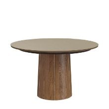 Bild von Skovby SM33 Esstisch Ø: 123 cm – Lackiertes Nussbaum-/Muskatnuss-Nanolaminat