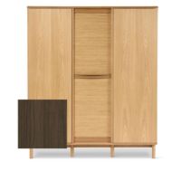 Bild von Skovby SM546 Doppelschrank H: 145 cm - Natur geöltes Walnussholz