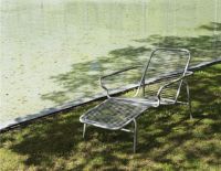 Bild von Normann Copenhagen Outdoor Vig Chaiselong Sonnenwagen L: 141 cm – Grau
