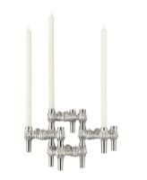 Bild von STOFF Nagel Quist Kerzenhalter 3er Set H: 5,9 cm - Gebürstetes Chrom